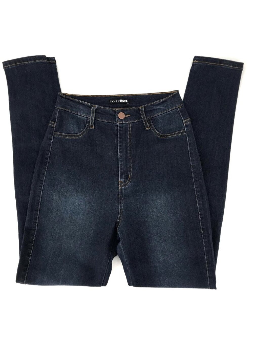 Fashion Nova Womens  Dark Wash High-Waisted Skinny Jeans Size 7